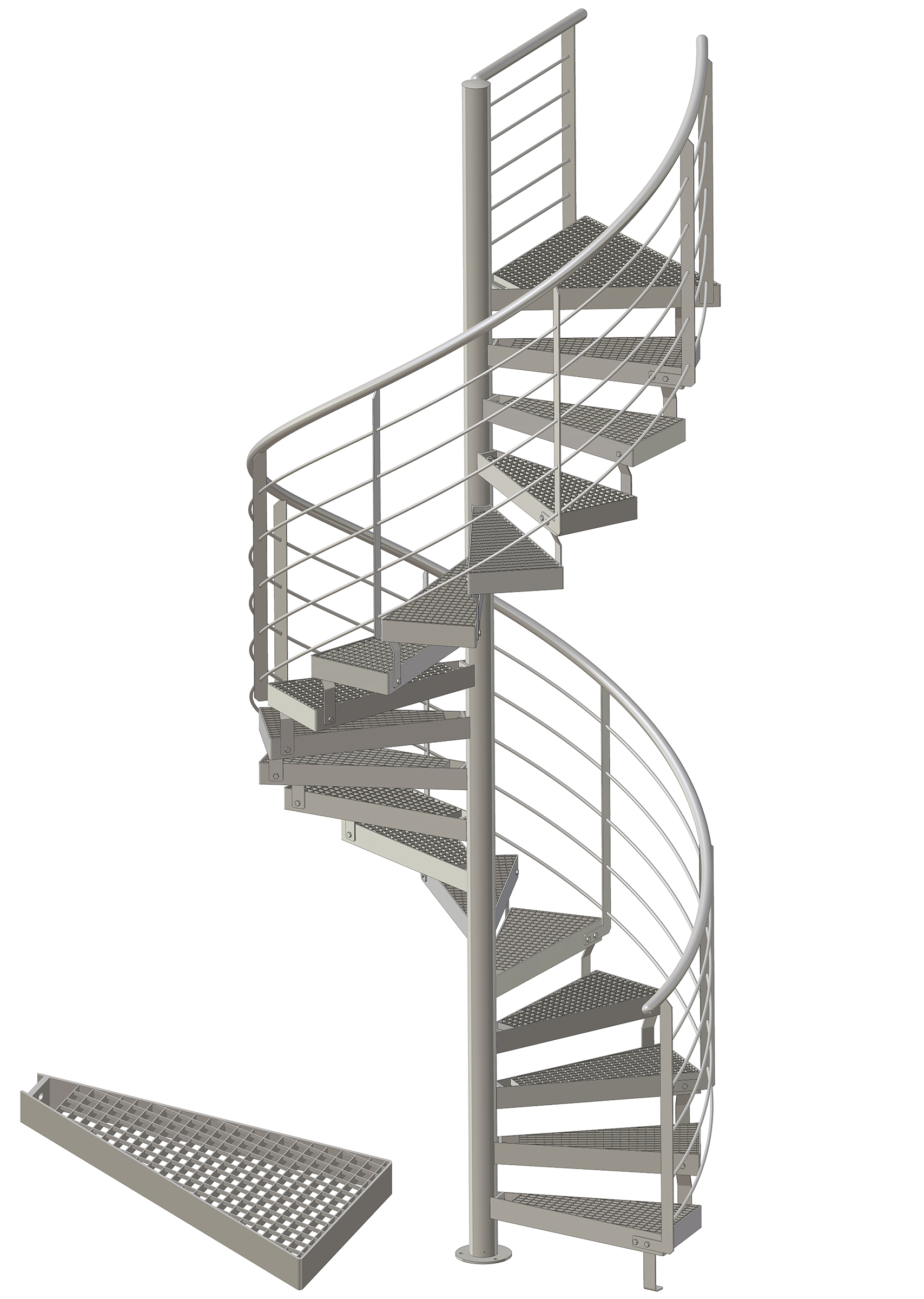 SSG PG - Typ 6 - Spindeltreppe Frieda "klein"