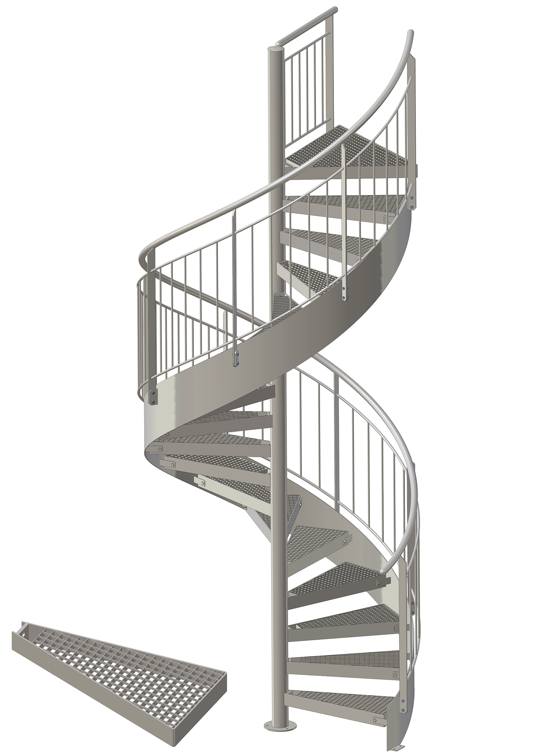 SSG PRGF - Typ 9 - Spindeltreppe Sidney "klein"