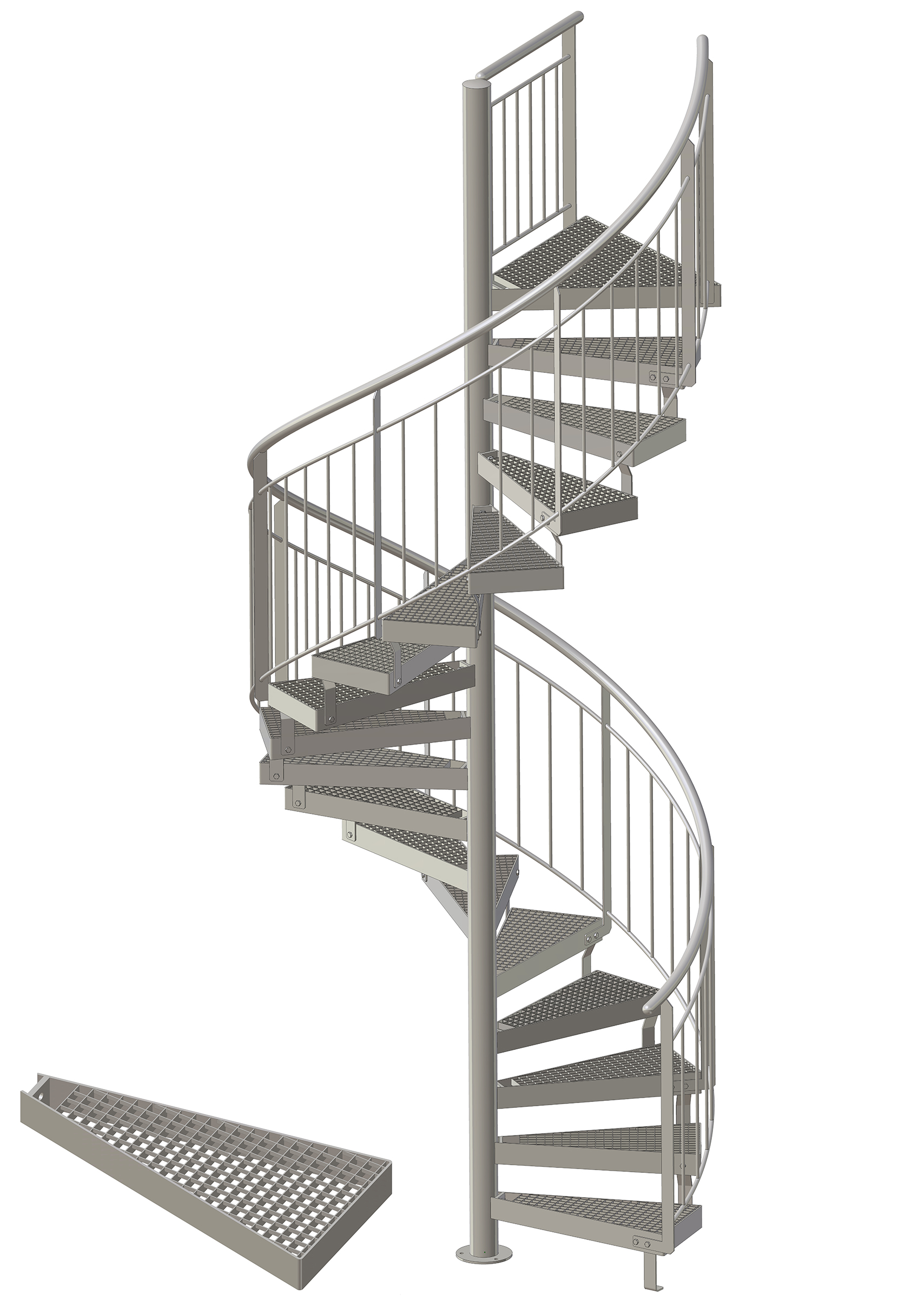 SSG PRGF - Typ 8 - Spindeltreppe Helena "klein"