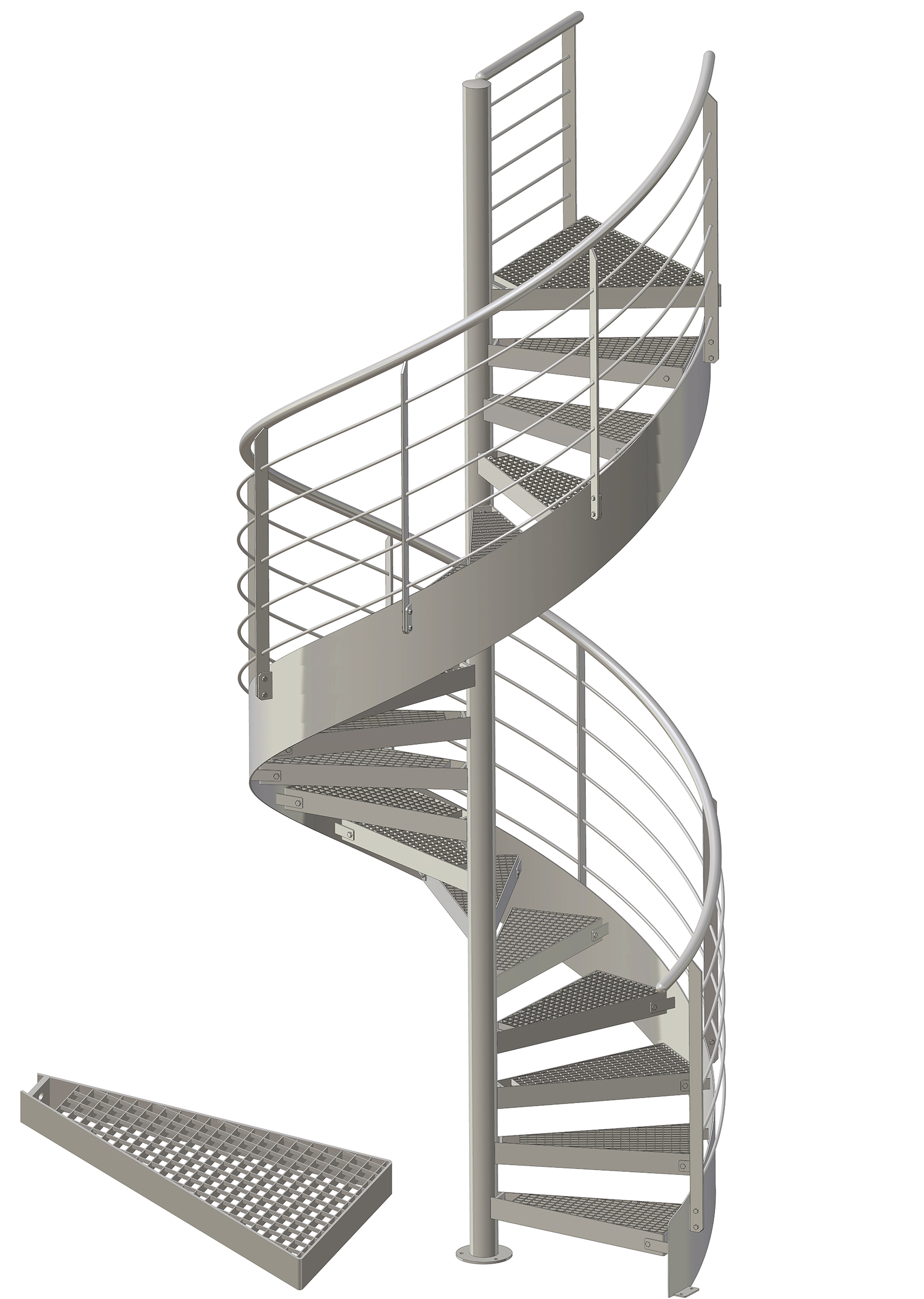 SSG PG - Typ 7 - Spindeltreppe Fabian "klein"